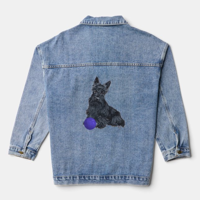 Veste En Jean Térrier écossais (Verso)