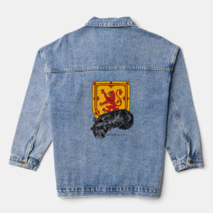 Veste En Jean Terrier écossais avec Lion Rampant