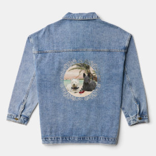 Veste En Jean Térrier écossais avec Westie