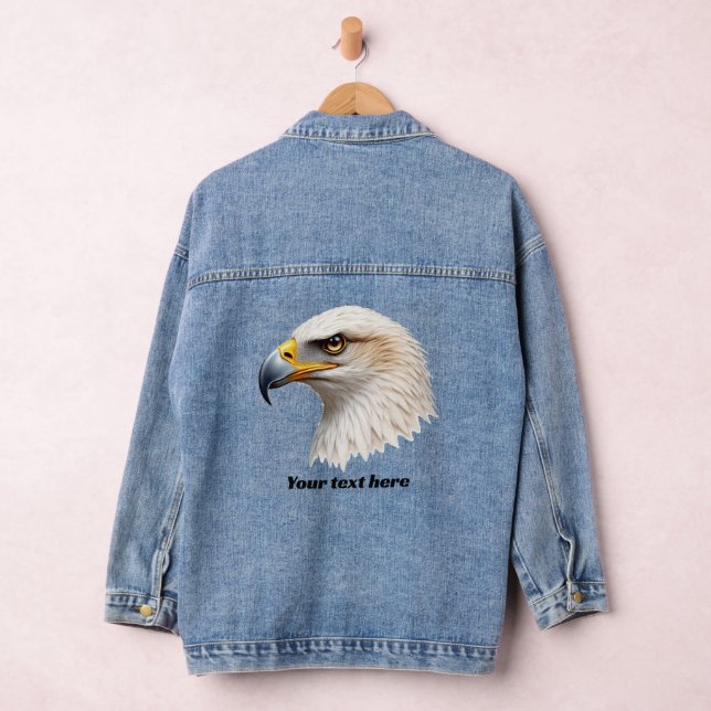 Veste En Jean Tête d'aigle | (Hangar)