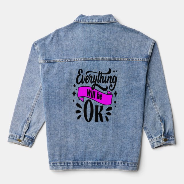 Veste En Jean Texte brut (Verso)