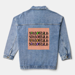 VESTE EN JEAN TEXTE OU PAROLE