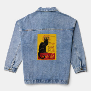 Veste En Jean Theophile Steinlen - Le Chat Noir Vintage