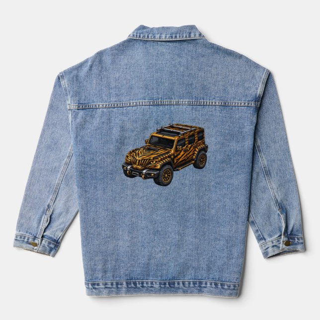 Veste En Jean Tiger Orange Adventure SUV — BV-JTO (Verso)