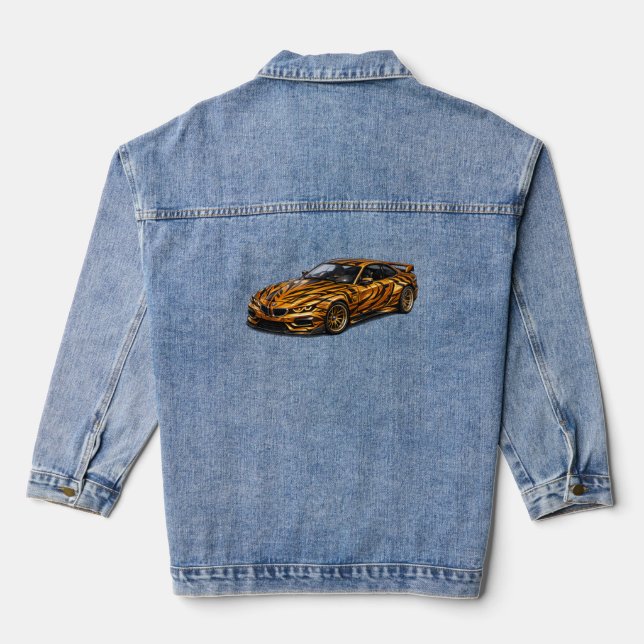 Veste En Jean Tiger Orange Performance Coupe — BV-BTO (Verso)