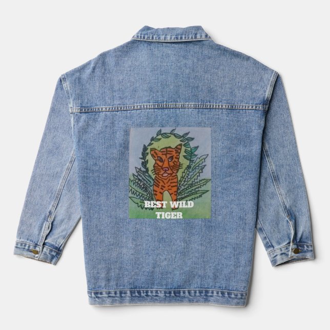 Veste En Jean Tigre sauvage (Verso)
