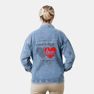 Veste En Jean Tir sur la cible juste espoir d'amour