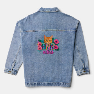 Veste En Jean TNR Vibes Piège Neuf Retour Chat