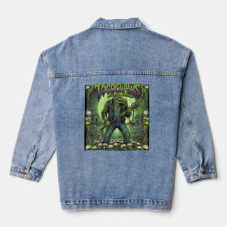 Veste En Jean TOCOCLAWS Million Green Alligator Graphic 