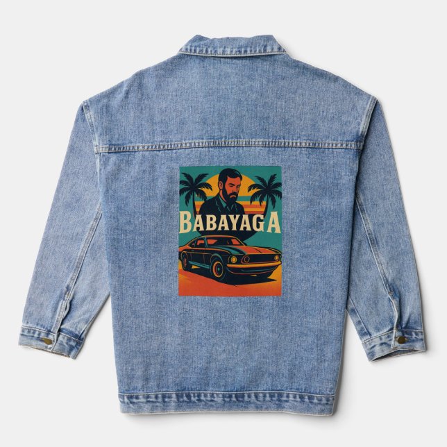 Veste En Jean Tone de coucher de soleil (Verso)