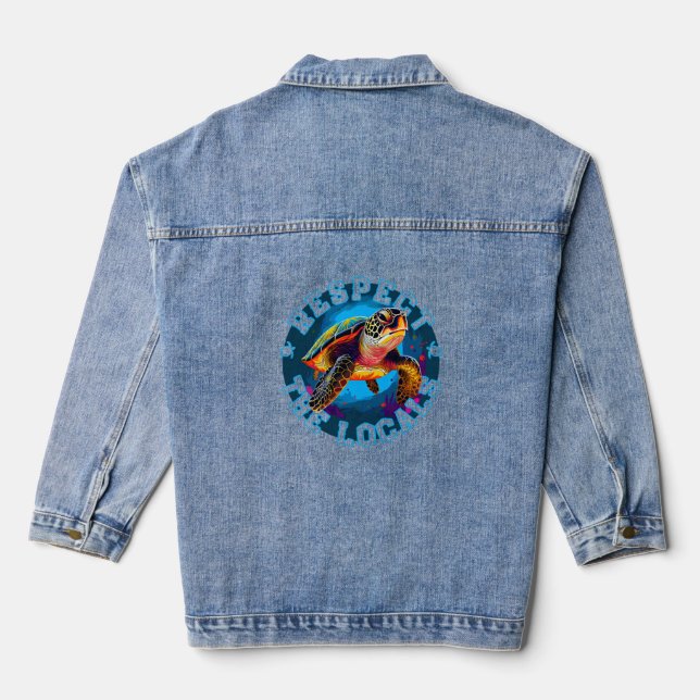 Veste En Jean Tortue 001 Shell Ouais ! (Verso)