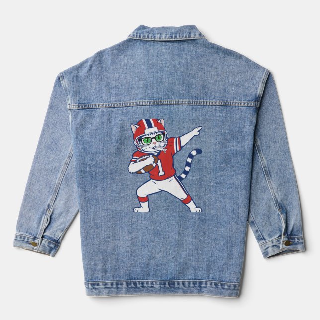 Veste En Jean Touchdown Chat  (Verso)