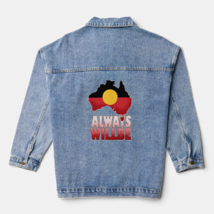Veste En Jean Toujours sera la terre aborigène, Australie