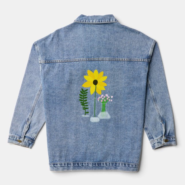 Veste En Jean Tournesol de chimie (Verso)