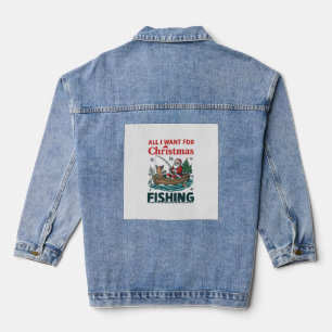 Veste En Jean Tout ce que Noël veut est un bateau de pêche au Pè