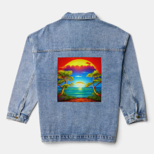 Veste En Jean Tout ce qu'il vous faut c'est aimer les Caraïbes s