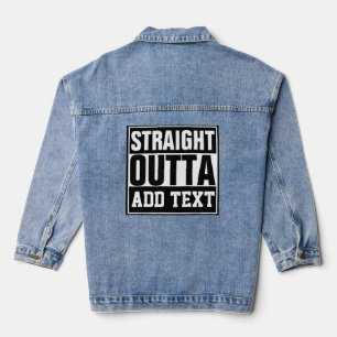 Veste En Jean TOUT DROIT DE - ajoutez votre texte ici/créez le v