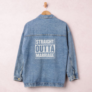 Veste En Jean Tout droit sorti du mariage Célébration drôle de d