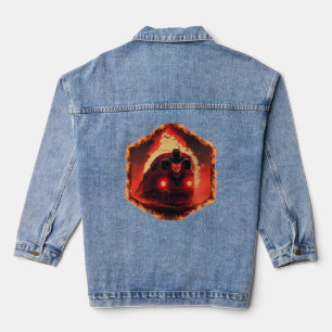 Veste En Jean Train Enfermé Commence Son Voyage