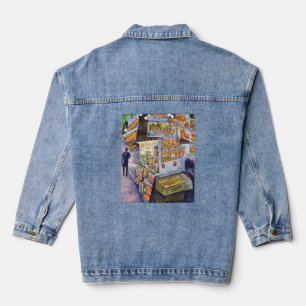Veste En Jean Travail artistique extraordinaire