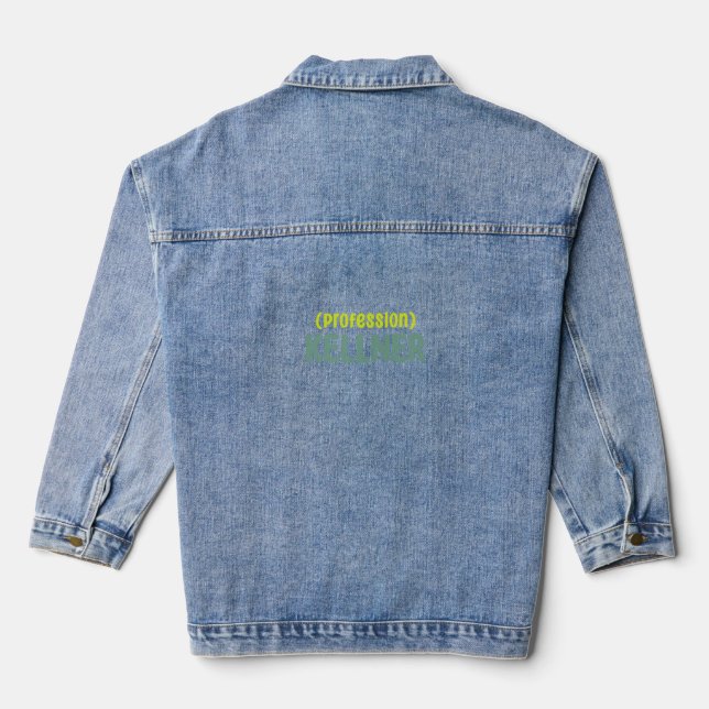 Veste En Jean travail de serveur  (Verso)