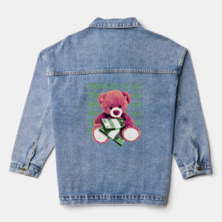 Veste En Jean Travail qui Cash Teddy Ours