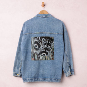 Veste En Jean Trou Raccoon