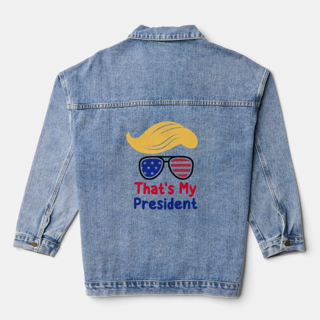 Veste En Jean Trump 47 - C'est mon président (Verso)
