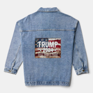 Veste En Jean Trump ! sauve à nouveau l'Amérique.