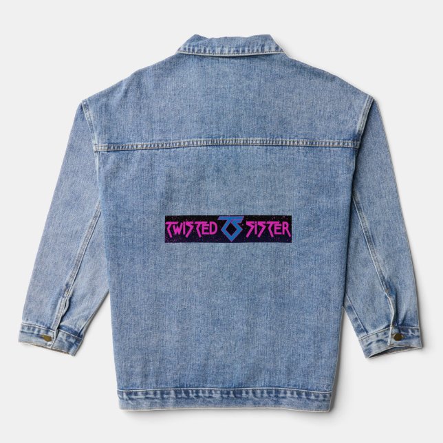Veste En Jean Twisted Soeur "We're Not Gonna It" -80s Band (Verso)