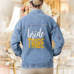 Veste En Jean Typographie amusante Bachelorette Stagette Mariée