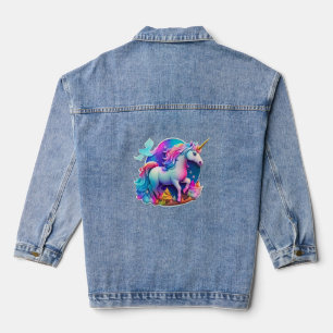 Veste En Jean Un Beau Sticker Unicorn