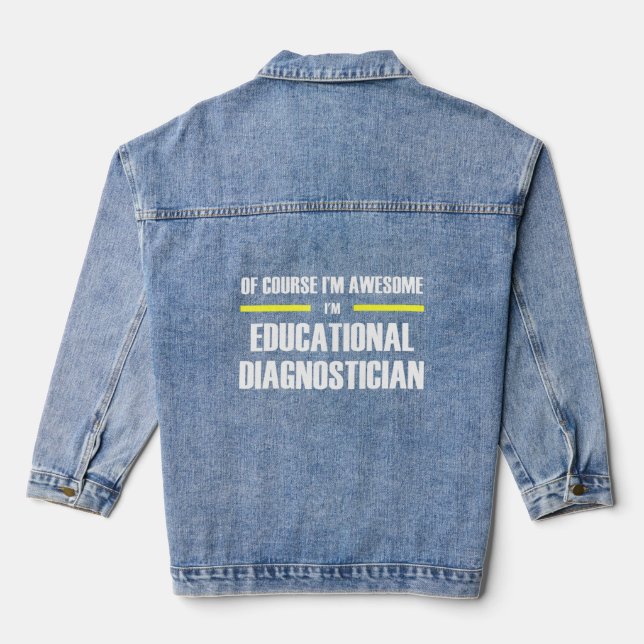 Veste En Jean Un diagnostic éducatif génial (Verso)
