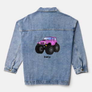 Veste En Jean Un Pink Monster Cartoon