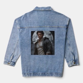 Veste En Jean "Under the Night Sky: A Boy's Solitary Vigil"