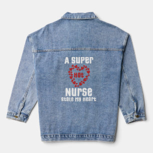 Veste En Jean Une infirmière super chaude a volé mon coeur drôle