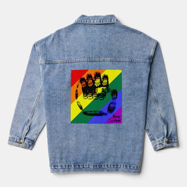 Veste En Jean Union Pride Disabled Workers &LGBTQ+ (Verso)