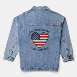 Veste En Jean United We stand Patriotic Denim Jacket