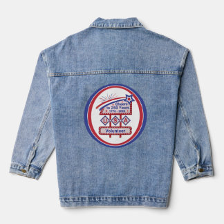 Veste En Jean USA 250 personnalisé - Marquee Rétro Patriotique