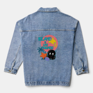 Veste En Jean Vacances avec mes amis poesie