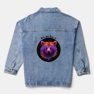 Veste En Jean Vacances Cheer Vibrant Ours Noël Surprise