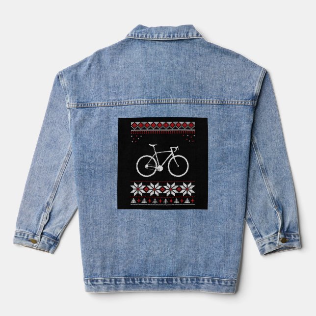 Veste En Jean Vacances de Noël à vélo (Verso)