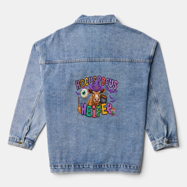 Veste En Jean Vache d'Halloween Moo Boo (Verso)