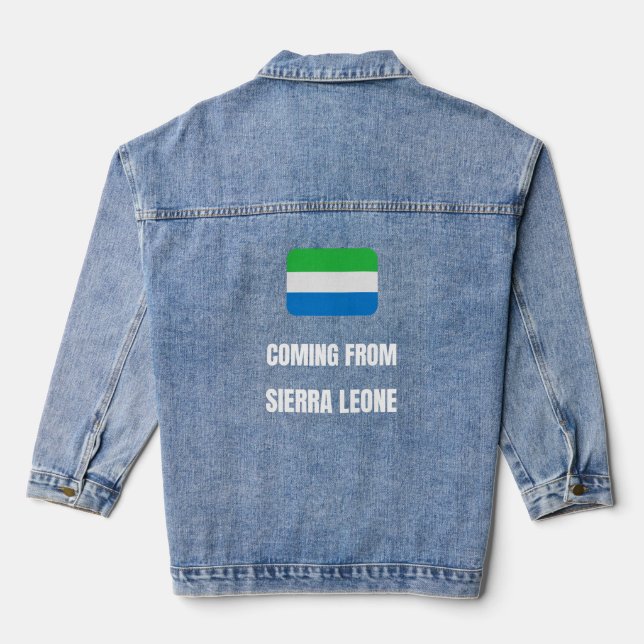 Veste En Jean Venant de Sierra Leone (Verso)