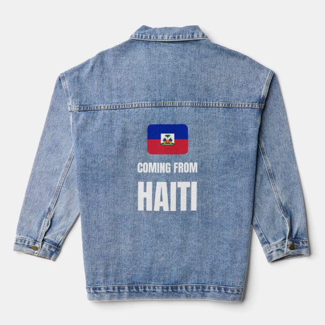 Veste En Jean Venant d'Haïti (Verso)