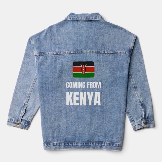 Veste En Jean Venant du Kenya (Verso)