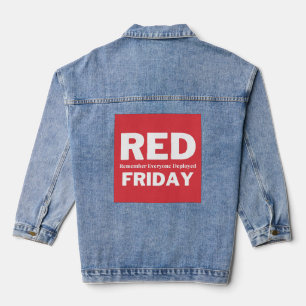 Veste En Jean Vendredi rouge souvenez-vous de tous ceux qui sont