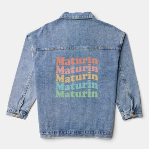 Veste En Jean Vénézuélienne hippie des années 70 vintage - Retro