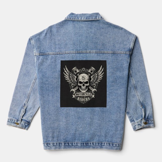 Veste En Jean Vêtements moto (Verso)
