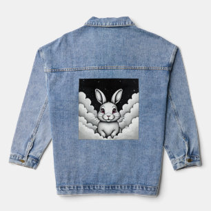Veste En Jean Vibes célestes relaxantes Lapin Céleste